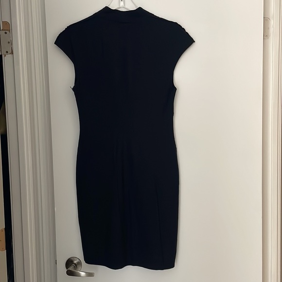 Helmut lang black drapey dress size 8 - Picture 6 of 7